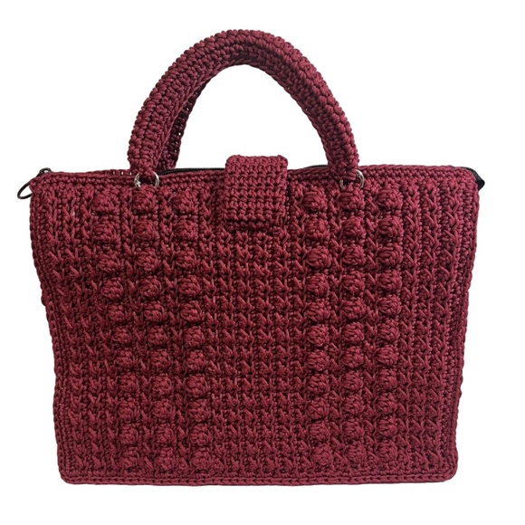Handmade Red Sling Womens Shoulder Handbag - Picture 3 of 5